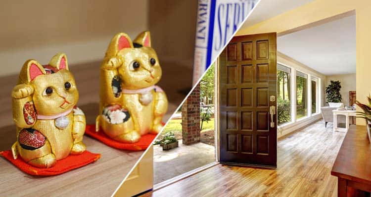For feng shui front door interior design, let's stick to the front