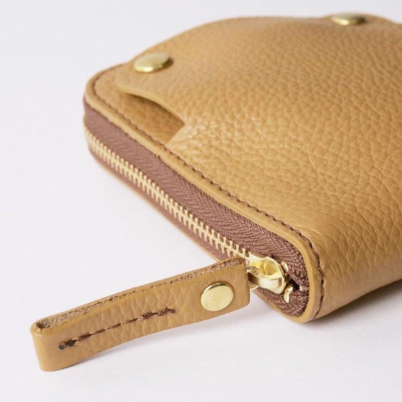 [LEATHER CASE] SHRINK+ AMBER-YELLOW SOFT SHRINK COWHIDE (SPECIAL ORDER COLOR) | LEATHER WORK | RAKUKEI