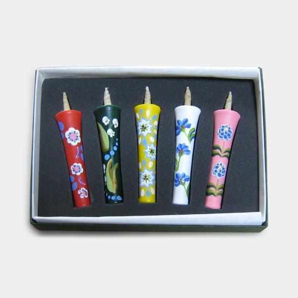 [Candle] 2 Momme 5 ขวดตั้งดอกไม้ตะวันตก (2) | เทียนญี่ปุ่น เทียนนากามูระ