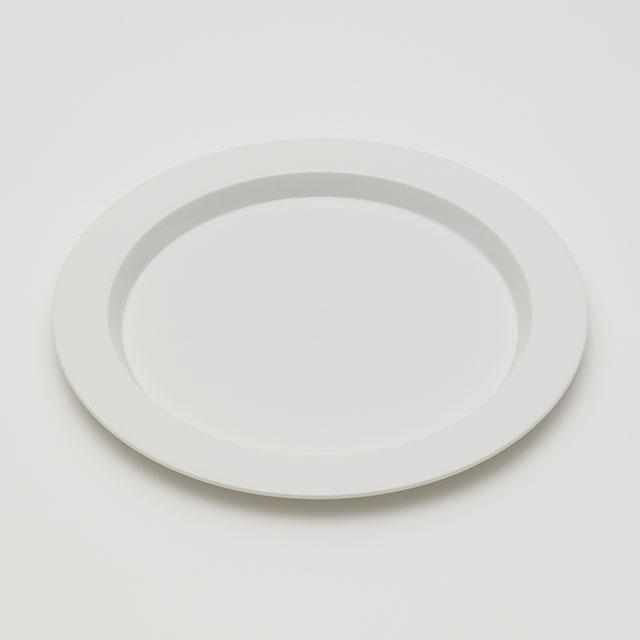 [LARGE PLATE (PLATTER)] TERUHIRO YANAGIHARA RIM PLATE 240 (WHITE) | 2016/ |  IMARI-ARITA WARES