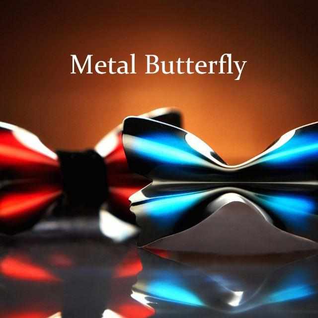 [TIE] BOW TIE AGRIAS CLAUDINA | METAL BUTTERFLY | SHEET METAL PROCESSING