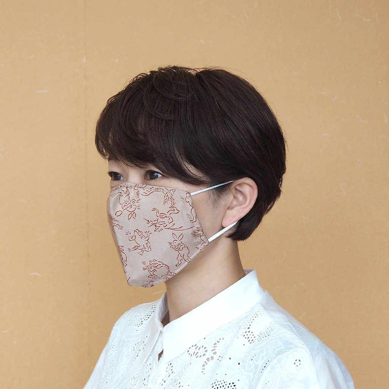 [Facemask] Kinumask Square類型（UniSEX）A |京都yuzen染色