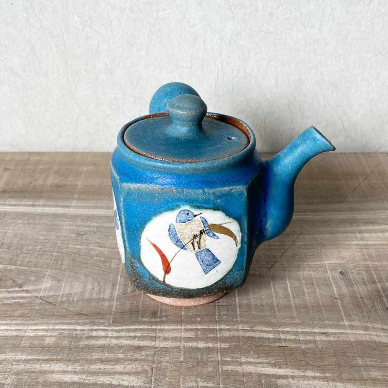 【日本茶杯】日本藍青藤（日本紙染）Kyusu | Karatsu瓷器
