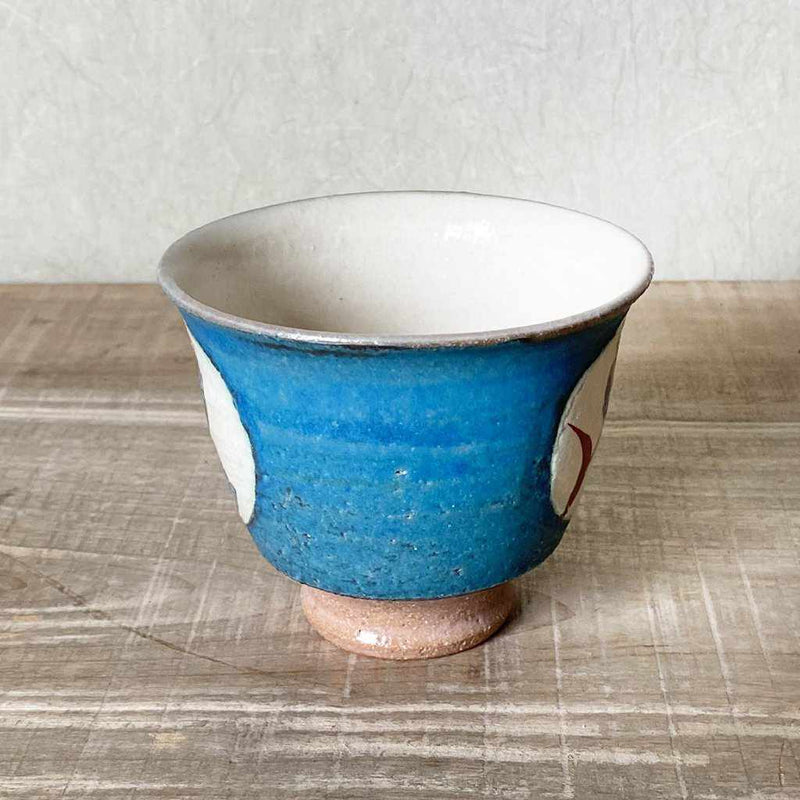 [日本茶杯]日本藍色AOI TORI（日本紙染色）Yunomi | karatsu wares.