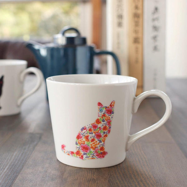 [แก้ว (ถ้วย)] สีและการออกแบบเปลี่ยนนั่งแมวสีขาว | Mino Wares | Marumo Takagi