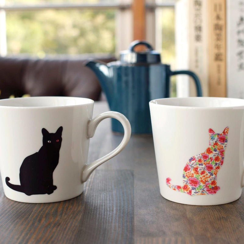[แก้ว (ถ้วย)] สีและการออกแบบเปลี่ยนนั่งแมวสีขาว | Mino Wares | Marumo Takagi