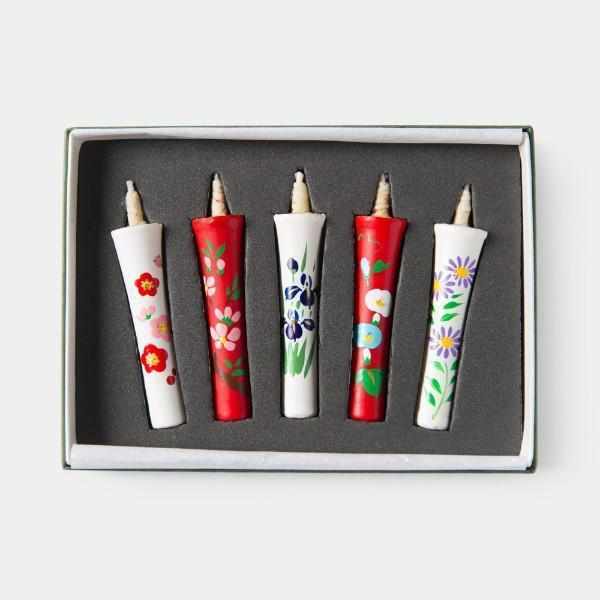 [Candle] 2 Momme 5 Book Set Kyono Gosekku | เทียนญี่ปุ่น เทียนนากามูระ