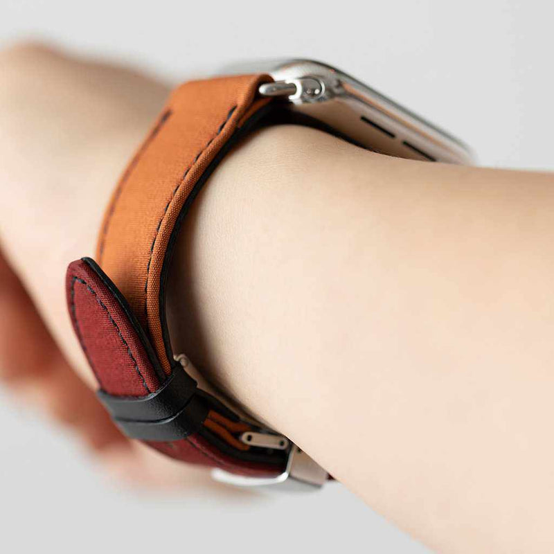 [Apple Watch Band] Chameleon Band สำหรับ Apple Watch 45 (44,42) มม. (ด้านบน 12 นาฬิกา) B | การย้อมสี Kyoto Yuzen