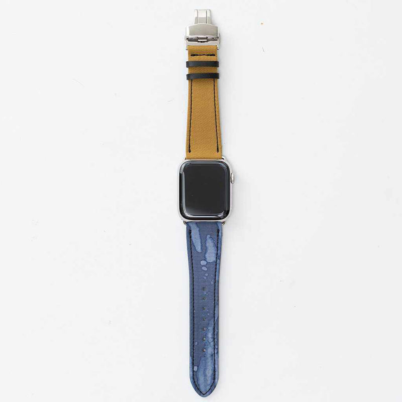 [蘋果手錶帶]變色龍樂隊蘋果手錶 44 （42） 毫米 （上 12 點鐘側） E |京都玉增染色