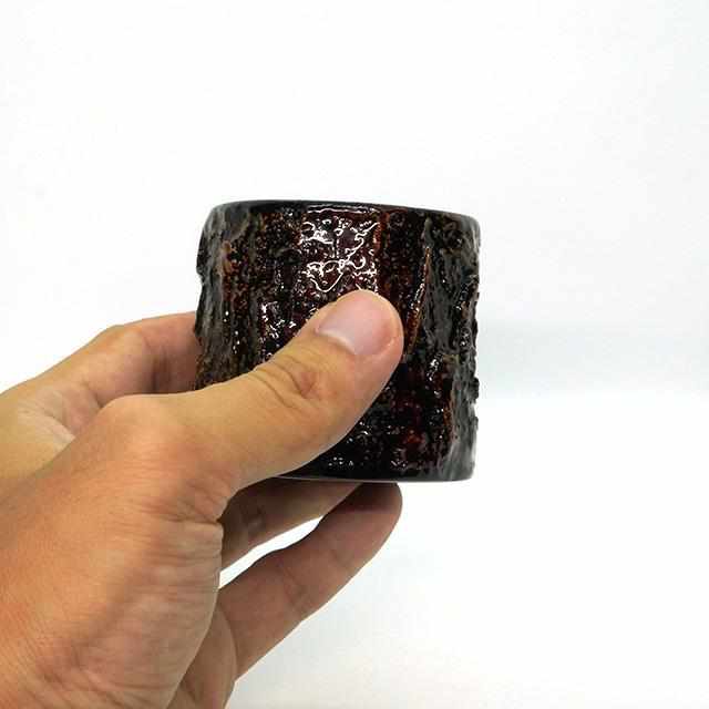 [Sake Bottle & Cup Set] Kokemusu "Mossy" Sake Wooden Sake Set 3 ชิ้น | Wajima Lacquerware
