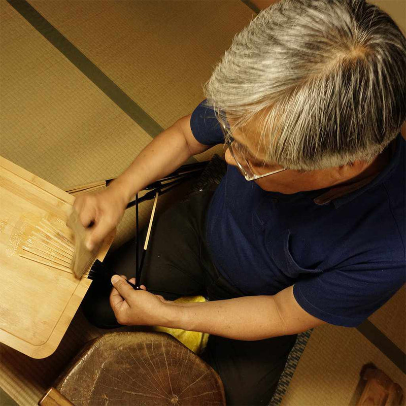 [พัดลมมือ] พัดลมกระดาษของผู้ชาย Mizusho แปรงดึง 60 ห้อง | แฟน ๆ ของ Kyoto Folding