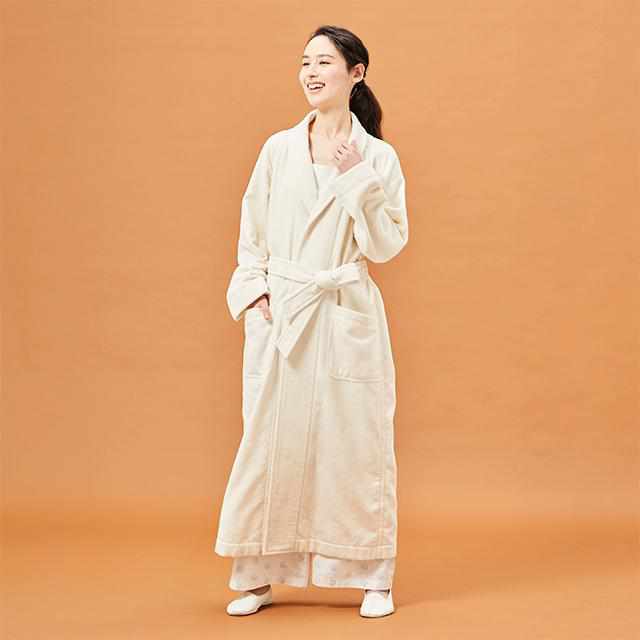 [客房裝]睡衣白色羊絨縫製