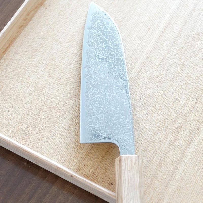 [廚房（廚師）刀] V10大馬士革，31層橡木八角形手柄170 | Becos原創
