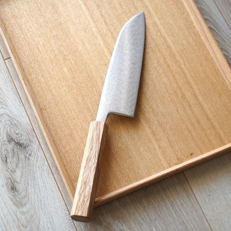 [廚房（廚師）刀] V10大馬士革，31層橡木八角形手柄170 | Becos原創
