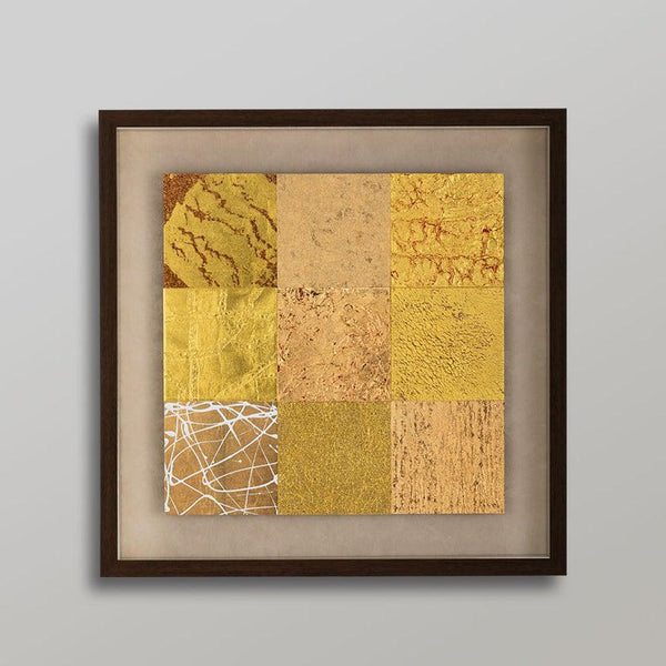 [ตกแต่งผนัง (ศิลปะผนัง)] Luxe Brown (M, L) | Hakuichi | Kanazawa Gold Leaf