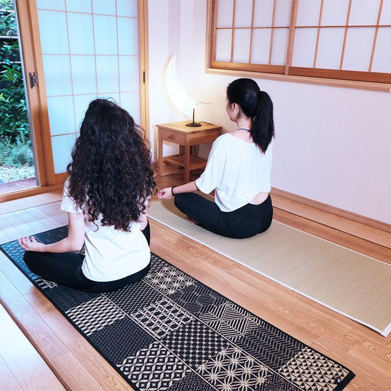 【榻榻米】燈芯草瑜珈墊 日本傳統圖案（60×180cm）