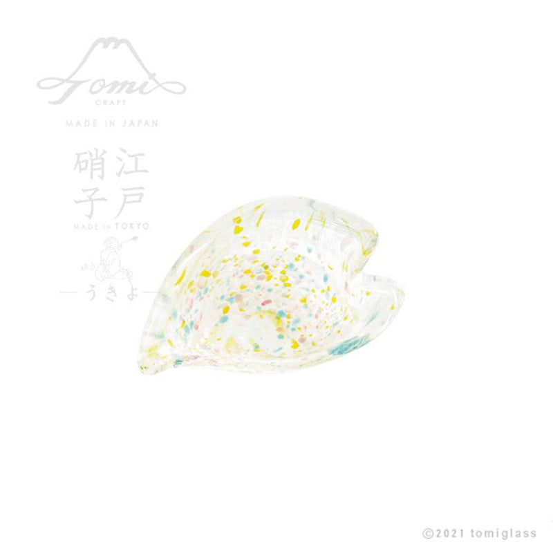 [จานเล็ก (จาน)] Ukiyo Hirari Tamaya Set (ชามขนาดเล็ก & จานเล็ก & ที่เหลือตะแกรง) | Edo Glass | แก้วโทมิ