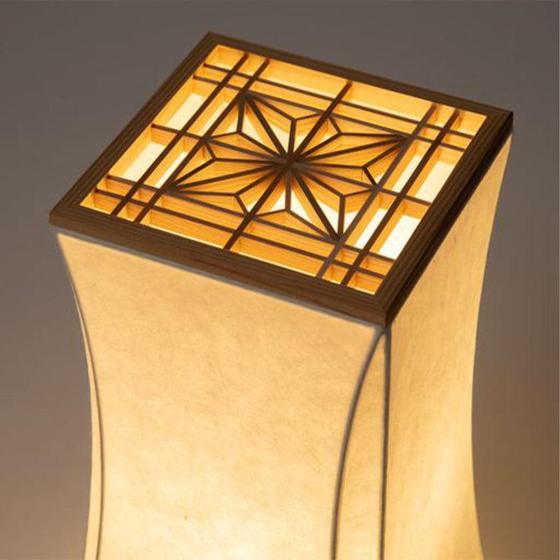 [แสง] Washi Lantern Asanoha Square (ประเภท C) | Kumiko