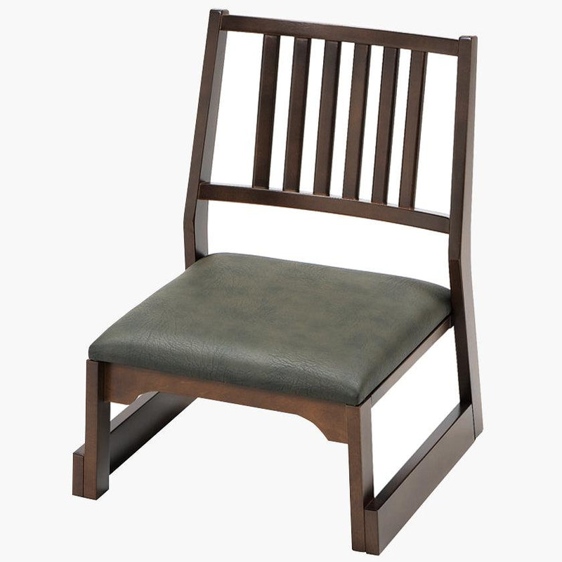 [椅子]木製低塔塔米座椅帶有背部支撐|木工
