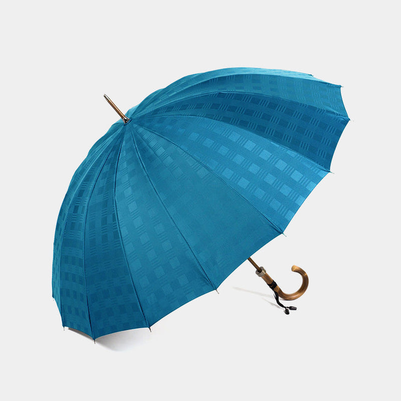 [Umbrella] Chess Long Carbon ของ Gentlemen (Turquoise) | Tokyo Umbrella | Maehara Koei Shoten
