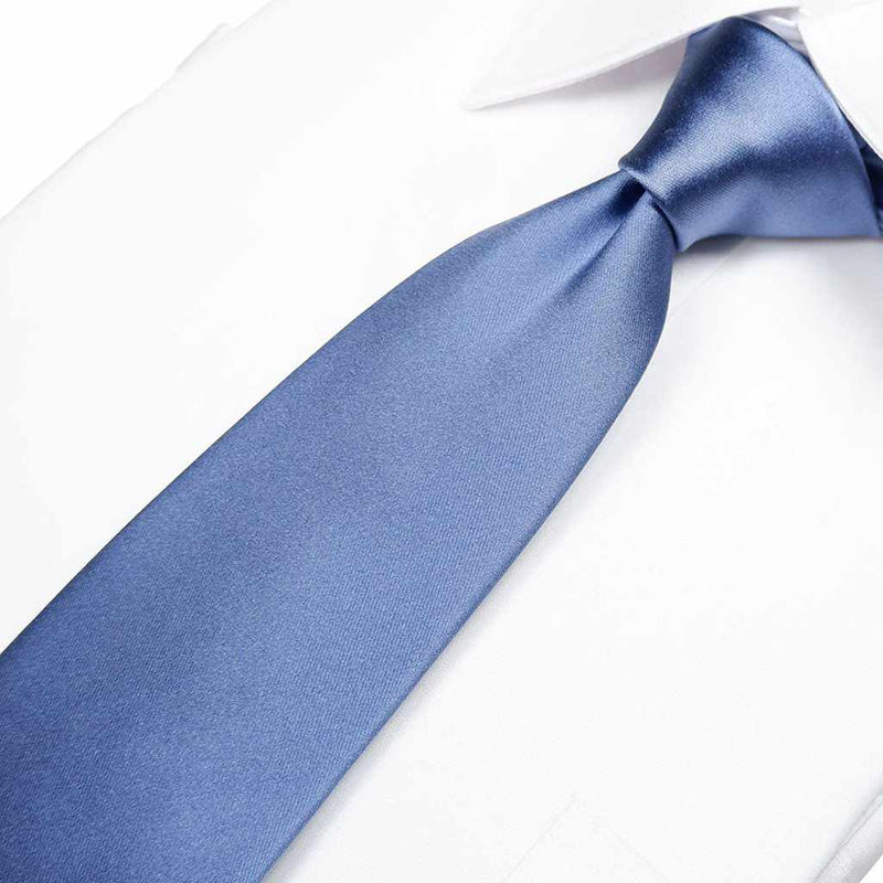 (领带)领带光靛蓝Miyavi 33 Momme丝缎