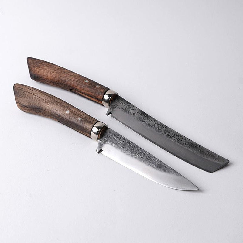 [刀] Takeshi Iwai Custom Knife的Shijima Bushcraft Knives | Echizen鍛造刀片| Iwai餐具