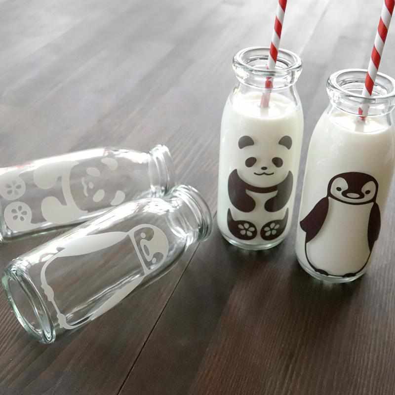[แก้ว] Milk Smile Magic (Panda & Penguin) 2 ชิ้น | Marumo Takagi