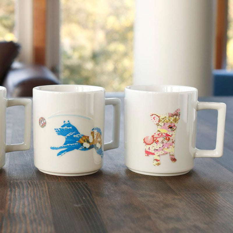 [แก้ว (ถ้วย)] Chihuahua Mug Cup | การเปลี่ยนแปลงสีและการออกแบบ Mino Wares | Marumo Takagi