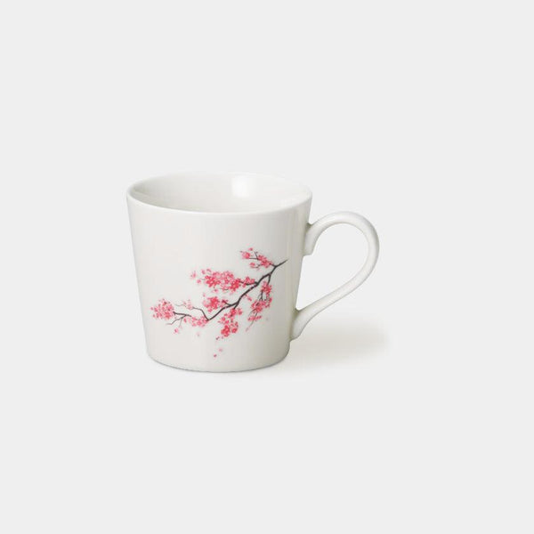 [แก้ว (ถ้วย)] ดอกเชอร์รี่ (สีขาว) | การเปลี่ยนแปลงสีและการออกแบบ Mino Wares | Marumo Takagi