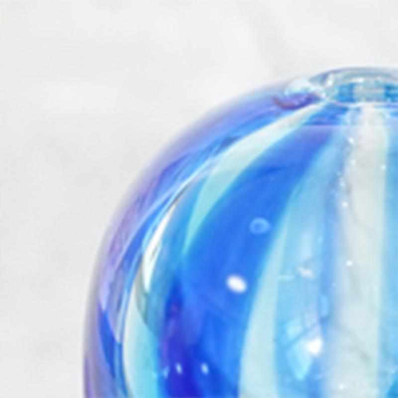 [แจกัน] Bloom Blue (S) | สตูดิโอแก้ว Izumo | กระจกเป่า (ผลิต 2 สัปดาห์หลังคำสั่ง)
