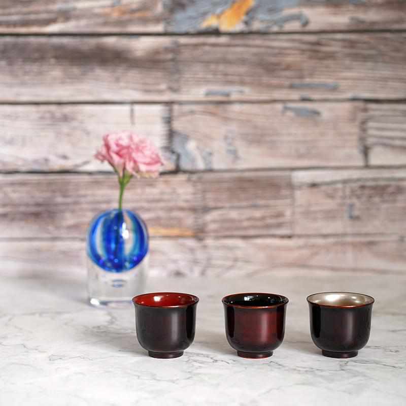 [Sake Cup] Hasori Guinomi Uchi-Red | Yakumo Lacquerware