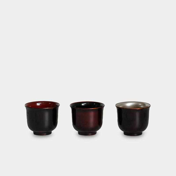 [Sake Cup Set] 3 ชิ้น guinomi | Yakumo Lacquerware