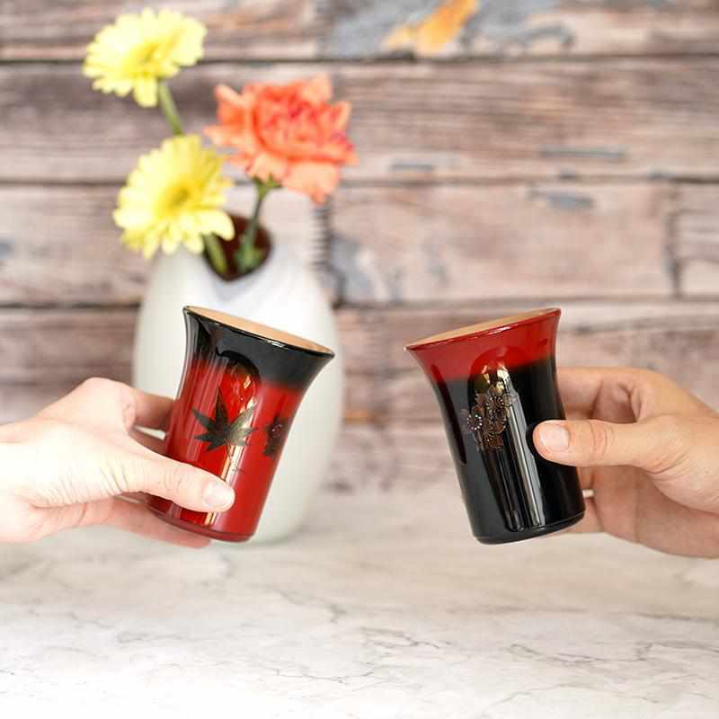 [Cup] Hasori Spring & Fall Red | Yakumo Lacquerware