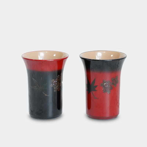 [Cup] 2 ชิ้น Hasori Spring & Fall | Yakumo Lacquerware