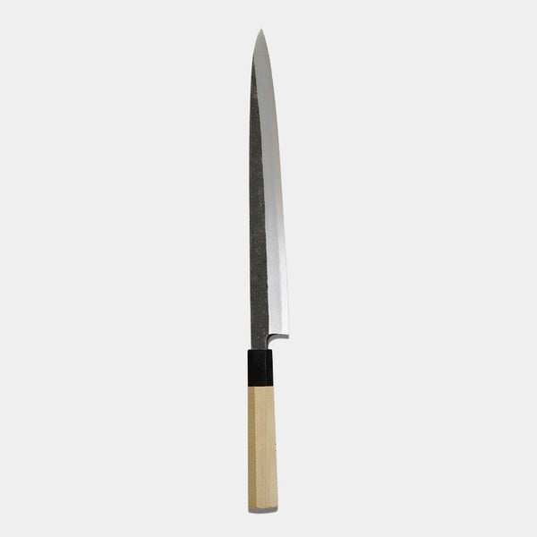 [Kitchen (Chef) Knife] Hongazuim Yasuki-Hagane White Steel No.2 Yanagiba (ใบมีดเดียว) Magnolia Handle 300mm | ใบมีดปลอม