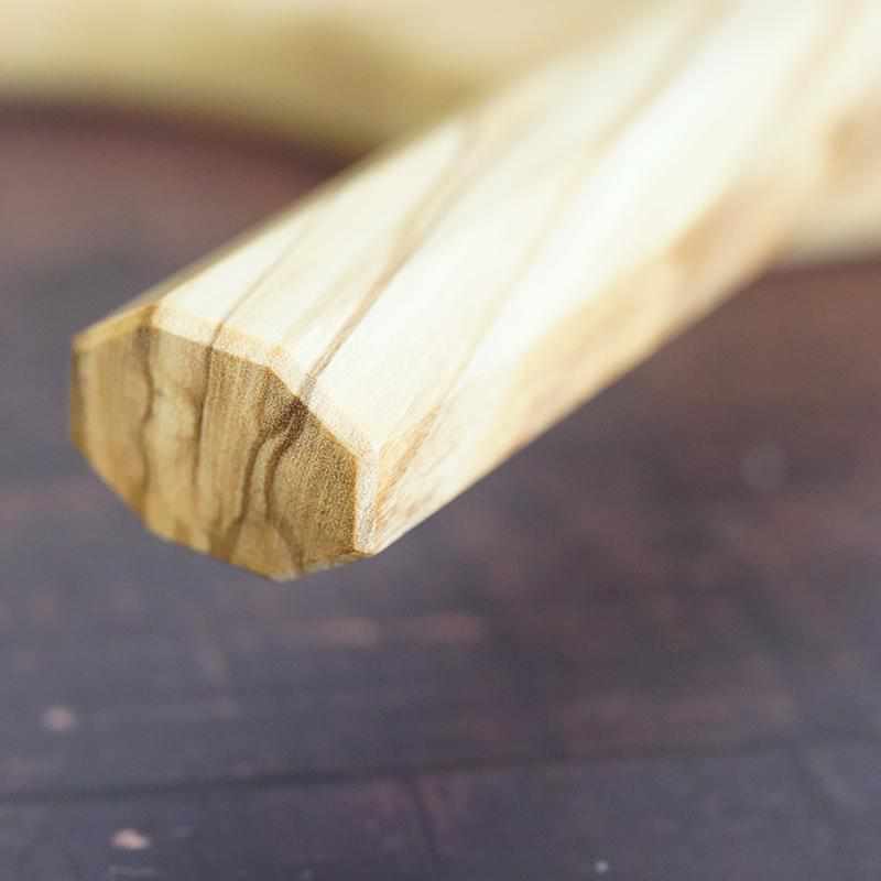 [廚房（主廚）刀] IttosaiKotetsu INOX 瑞典製鋼 Sujibiki （雙刃葉片）橄欖木柄 270mm | 阪神 Forged Blades