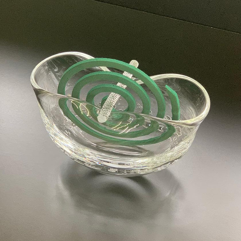 [Mosquito Coil Holder] Clear | Sun Glass Studio Kyoto | งานแก้ว