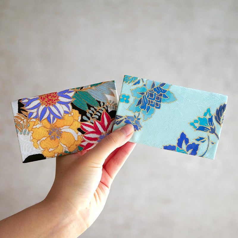 [CARD CASE] Silk Obi Dahlia | Kyoto Yuzen สีย้อม