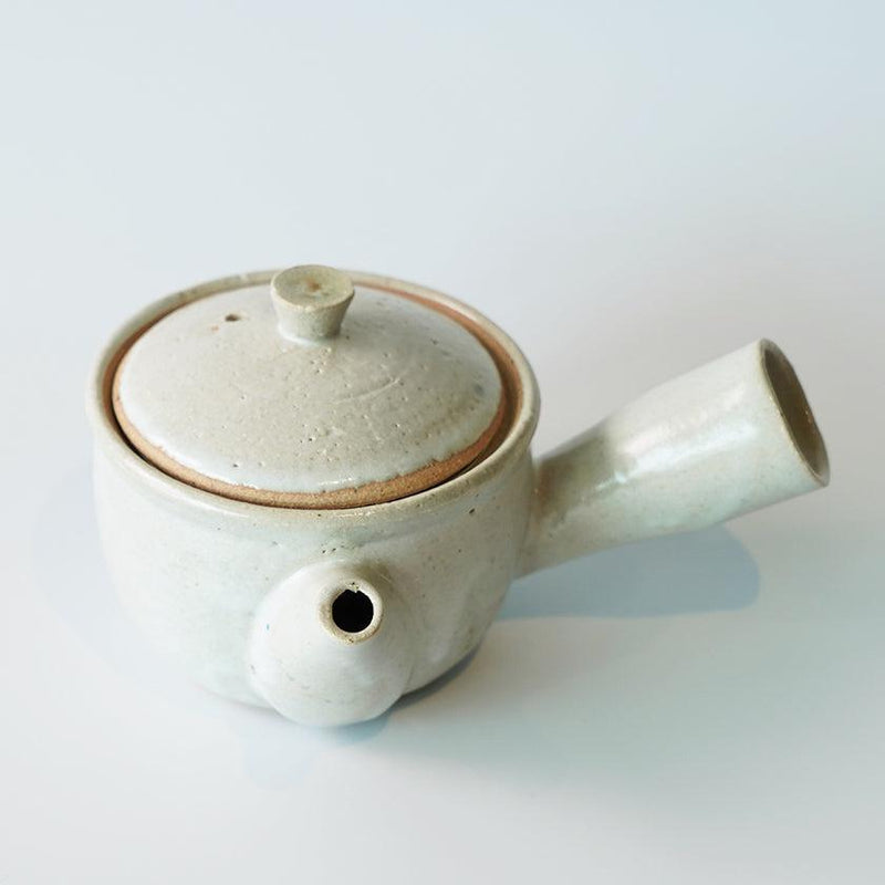[JAPANESE TEA POT] WHITE | SHIGARAKI WARE