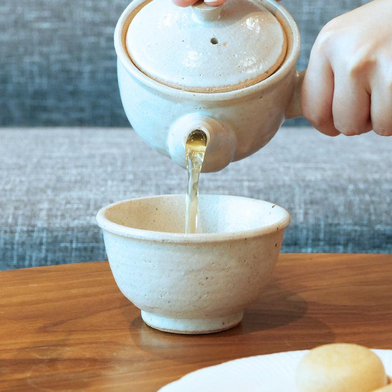 [JAPANESE TEA CUP] WHITE | SHIGARAKI WARE