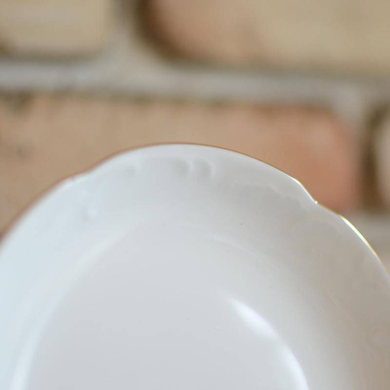 [SMALL DISH (PLATE)] OKURA ART CHINA GOLD LINE SMALL PLATE(5.9IN.) (2-PIECE SET) | CERAMICS