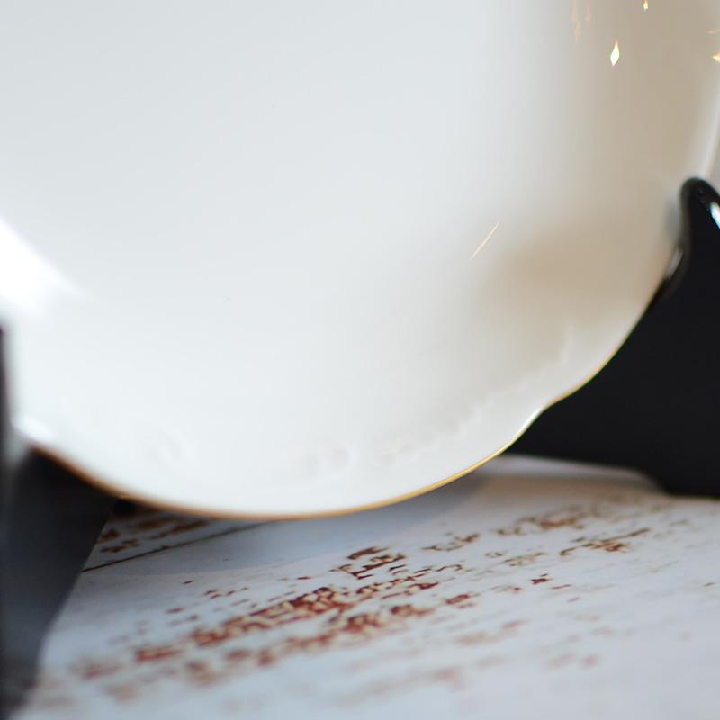 [小盤（板材）] Okura藝術中國金線條小盤（5.9英寸）（2件套）|陶瓷