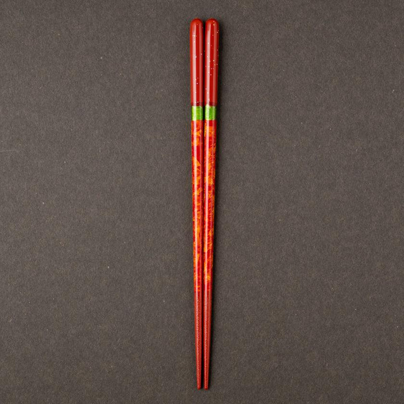 [Chopsticks] Pair Night Sky กับ Chopstick Rest (22.5 ซม.) | คริสตัล Wakasa Lacquerware