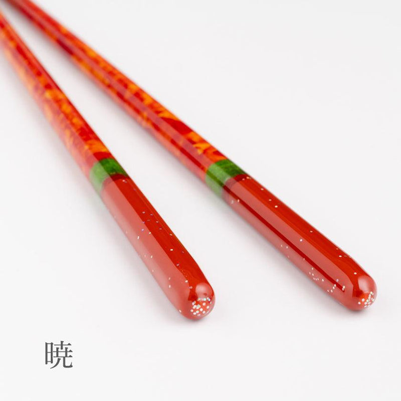 [Chopsticks] Pair Night Sky กับ Chopstick Rest (22.5 ซม.) | คริสตัล Wakasa Lacquerware