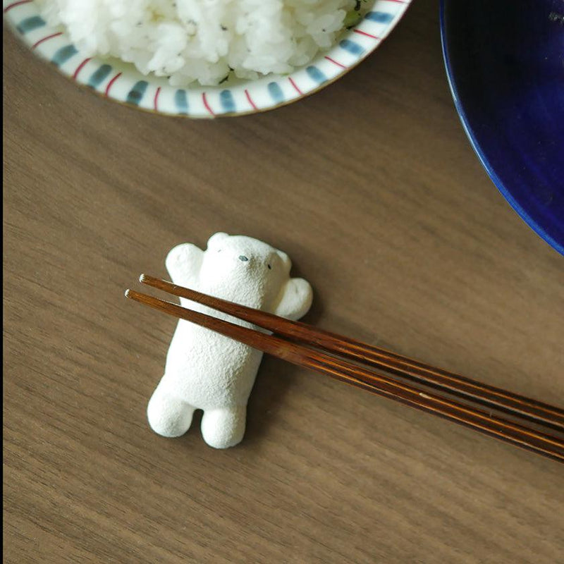 [Chopstick Rest] Bear (2 ชิ้น) | Otani Ware | Otaniyaki Tamura 1792