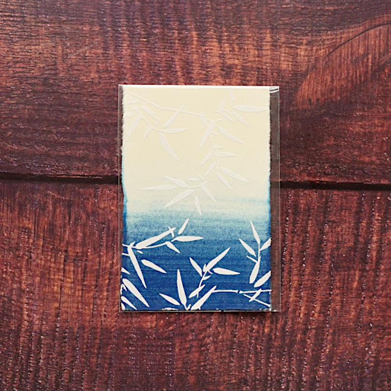 [โพสต์การ์ด] Bamboo Grass Blue (3pieces) | Karagen | Karakami