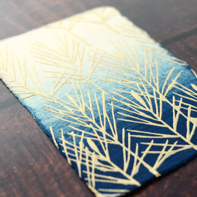[POST CARDS] PINE TREE BLUE (3PIECES) | KARAGEN | KARAKAMI