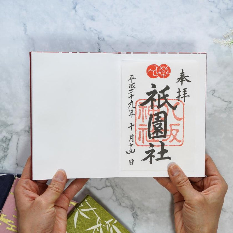 [STATIONERY] RED STAMP BOOK PINE TREE WHITE | KARAGEN | KARAKAMI