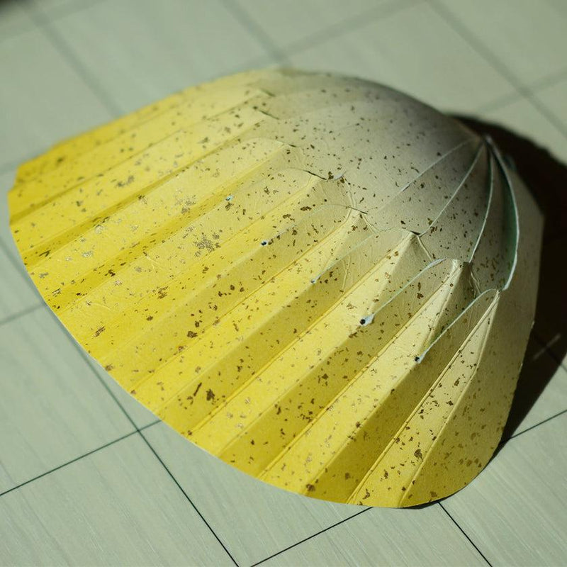 [Origami] กระดาษชามเปลือกหอย Sunago สีเหลือง | Yushima-Art | กระดาษตกแต่ง
