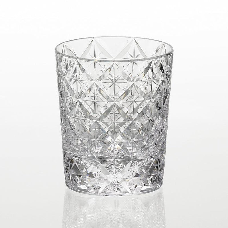 [ROCKS GLASS] WHISKEY GLASS CIRCLE MESH BY SATOSHI NABETANI MASTER OF TRADITIONAL CRAFTS | EDO KIRIKO | KAGAMI CRYSTAL